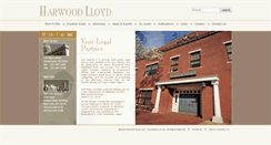 Desktop Screenshot of harwoodlloyd.com